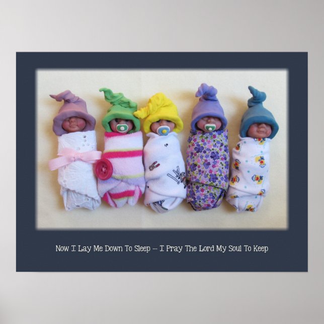 Poster Bebês do Pacote Clay, Oração da Criança para a Noi (Frente)