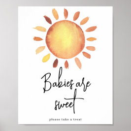 Poster Bebês do sol são doces