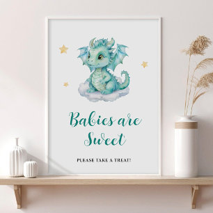 Poster Bebês Dragão Bebês Fofos são Doces