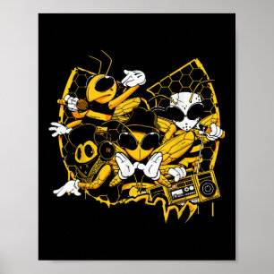 Poster Bebês Hop Antigo Colégio Rap Music Lover