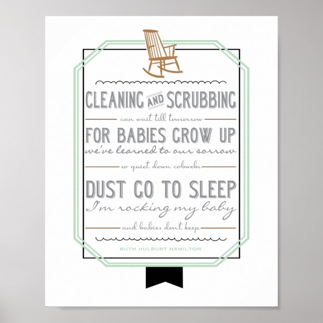 Poster Bebês não mantêm arte na parede (Frente)