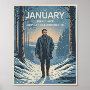 Poster Bebês nascer de Janeiro