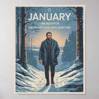 Poster Bebês nascer de Janeiro