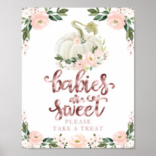 Poster Bebês São Doce Por Favor Aceite um Agrado