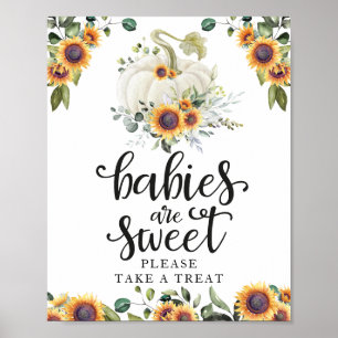 Poster Bebês são Doce Por Favor Pegue um Petisco Placa