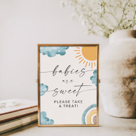 Poster Bebês São Doces Chá de Bebê Sunshine