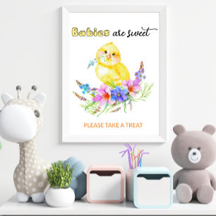 Poster Bebês são doces e dão um jeito