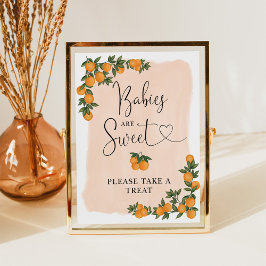 Poster Bebês são doces - Tome o Sinal de Citros Laranja d