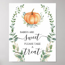 Poster Bebês São Doentes Por Favor Tome Uma Pumpkin De Qu