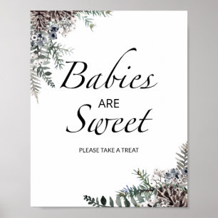 Poster Bebês verdes são doces e dão uma volta