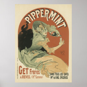 Póster Bebida de Pippermint por Jules Chéret, 1899