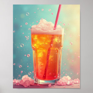 Poster bebida gelada