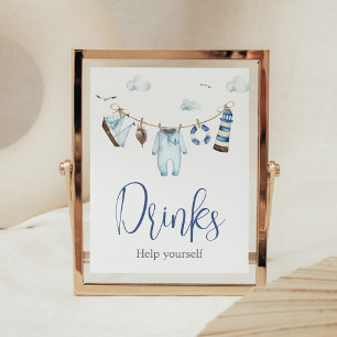 Poster Bebidas Chás de fraldas Ahoy Náuticas