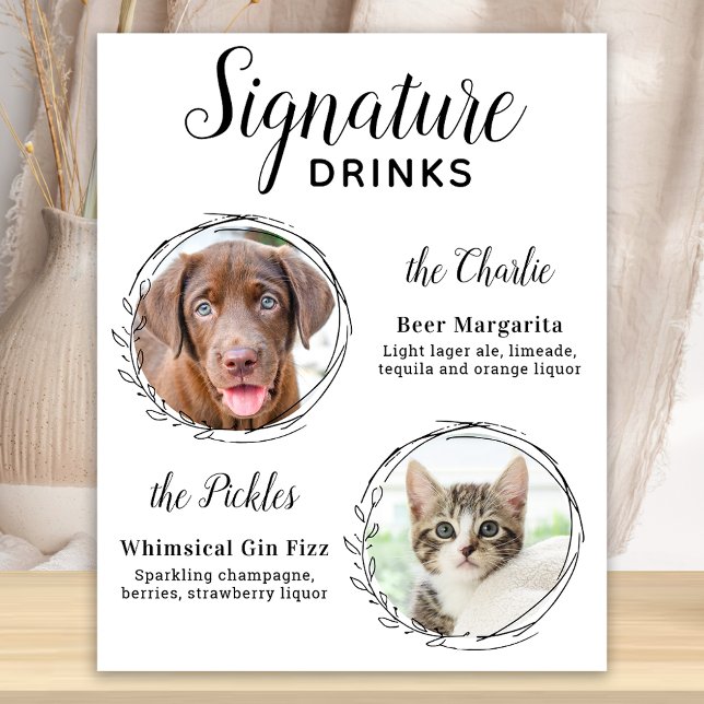 Poster Bebidas com Sabor Personalizado Bar de Cachorro Fo (Criador carregado)