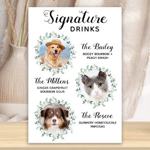 Poster Bebidas com Selo de Garantia Pet Casamento 3 Coque