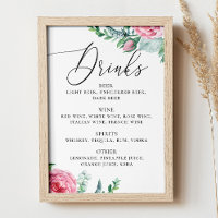Bebidas de álcool florais com cor rosa-d'água