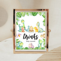 Bebidas De Chá de fraldas De Dinossauro Cute