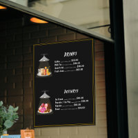 Bebidas do Menu de Fast Food | Sobremesas Doces Pr