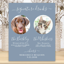 Poster Bebidas Especiais para Casamento de Cachorro de Es