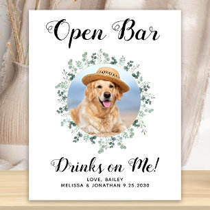 Poster Bebidas Fotográficas Personalizadas De Casamento D
