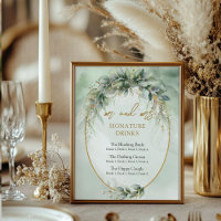 Bebidas modernas de assinaturas de ouro botânico