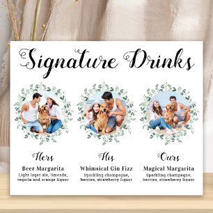 Poster Bebidas Personalizadas com Selo de Elegância Fotos