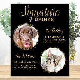 Poster Bebidas Personalizadas para Cães com a Assinatura