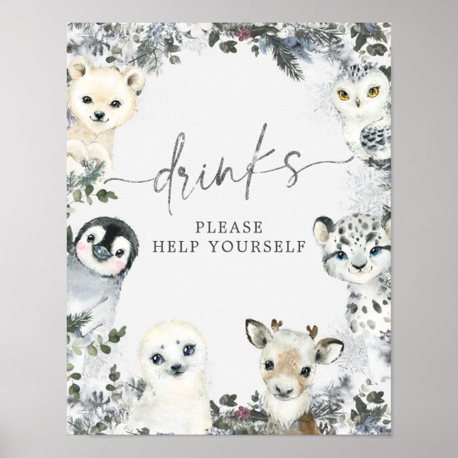 Poster Bebidas primeiros aniversarios Árcticas (Frente)