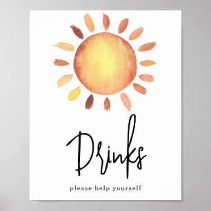Poster Bebidas Sunshine
