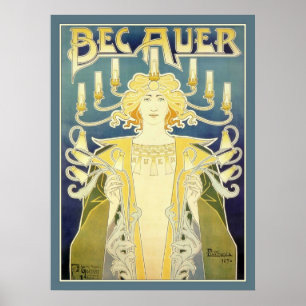 Poster Bec Auer (azul)