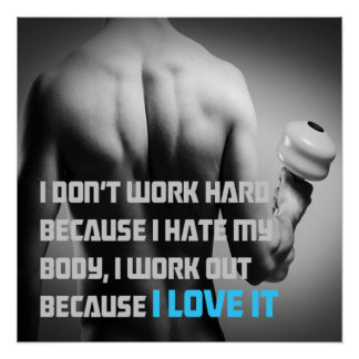 Póster Because I Love It Motivational Poster
