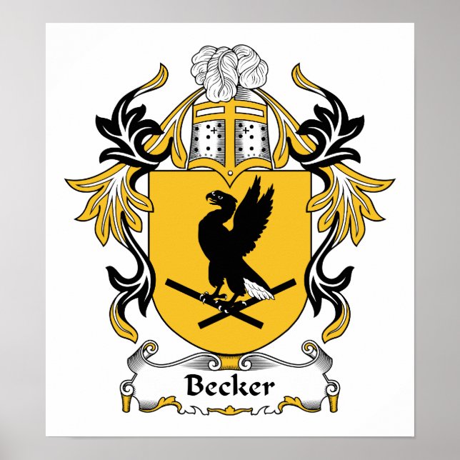 Póster Becker Family Crest (Frente)