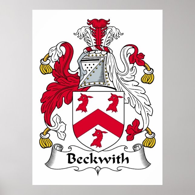 Poster Beckwith Family Crest (Frente)