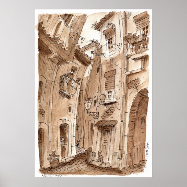 Póster beco da alfama (Frente)