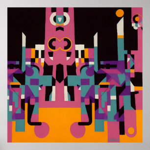 Poster Beco Noturno de Trilha - Ken Gage Art