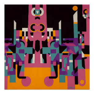 Póster Beco Noturno de Trilha - Ken Gage Art