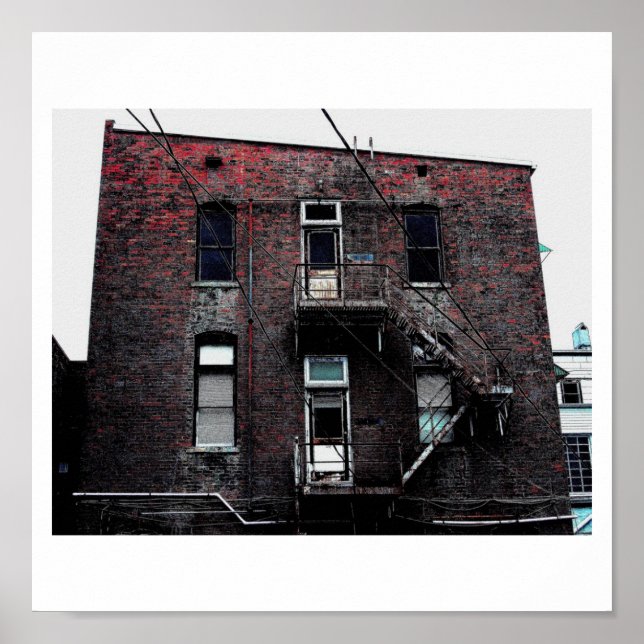 Póster Beco traseiro Grime (Frente)