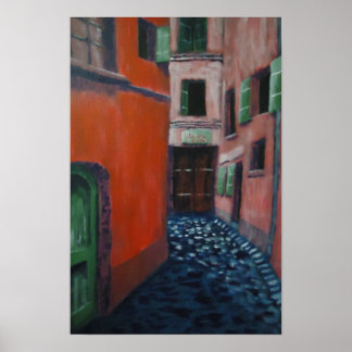 Póster Beco vermelho