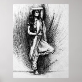 Poster Bedhund - pintura figurativa