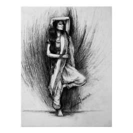 Póster Bedhunda - pintura figurativa