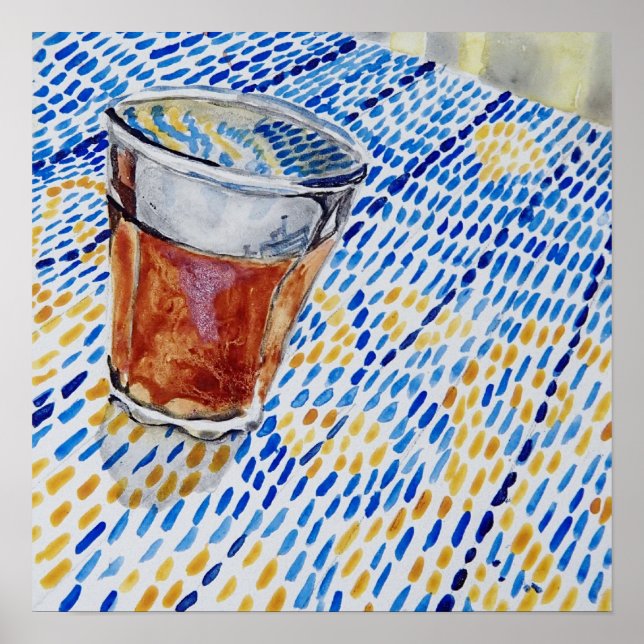 Póster Bedouin Tea - Petra, Jordânia (Frente)