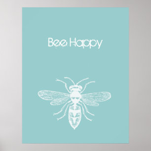 Poster Bee Happy