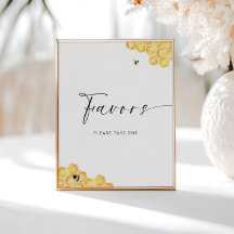 Bee Honeycomb Chás de panela Favors