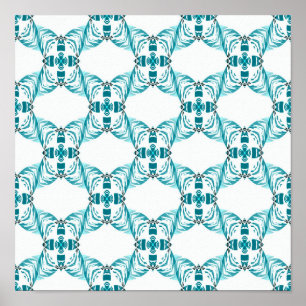 Poster Bee Honeycombs....