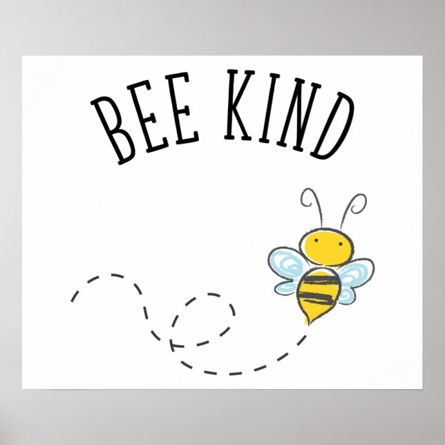 Poster Bee Kind (Frente)