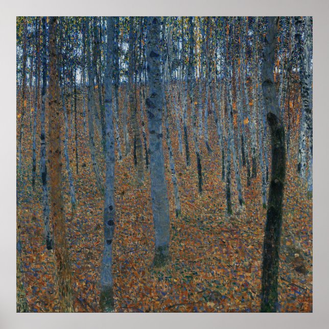 Poster Beech Grove I por Gustav Klimt (Frente)