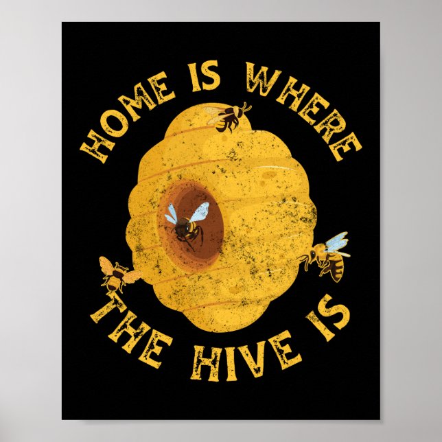 Poster Beekeeper Beekeeper Home É Onde Minha Colmeia Está (Frente)