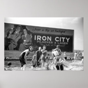 Póster Beer Billboard, 1938