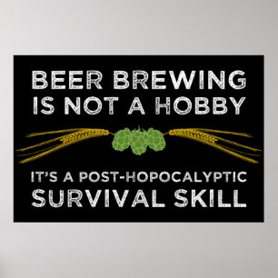 Poster Beer Brewing Post-Hopocalyptic Survival Skill