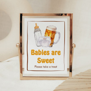 Poster Beer Fralda Party Chás de fraldas Os bebês são doc